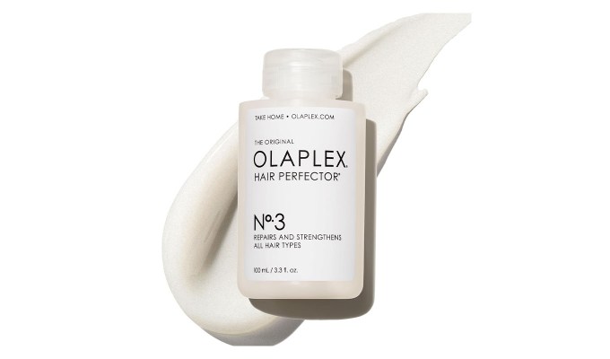 The Olaplex No. 3 Hair Perfector Repairing Treatment.