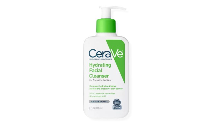 Beauty Products For Women Over 40 CeraVe Hydrating Cleanser: a bottle of face wash
