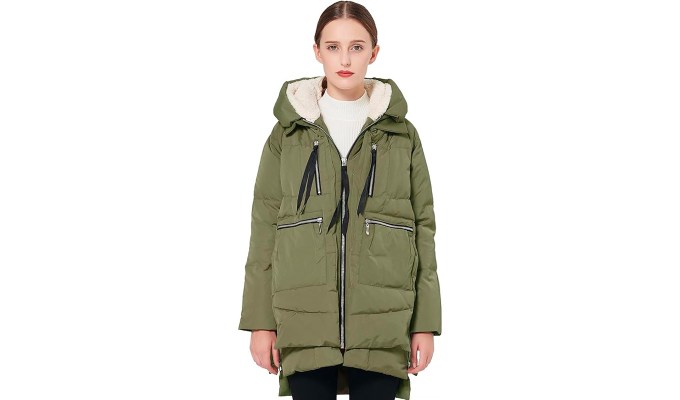 best amazon coats orolay green down coat