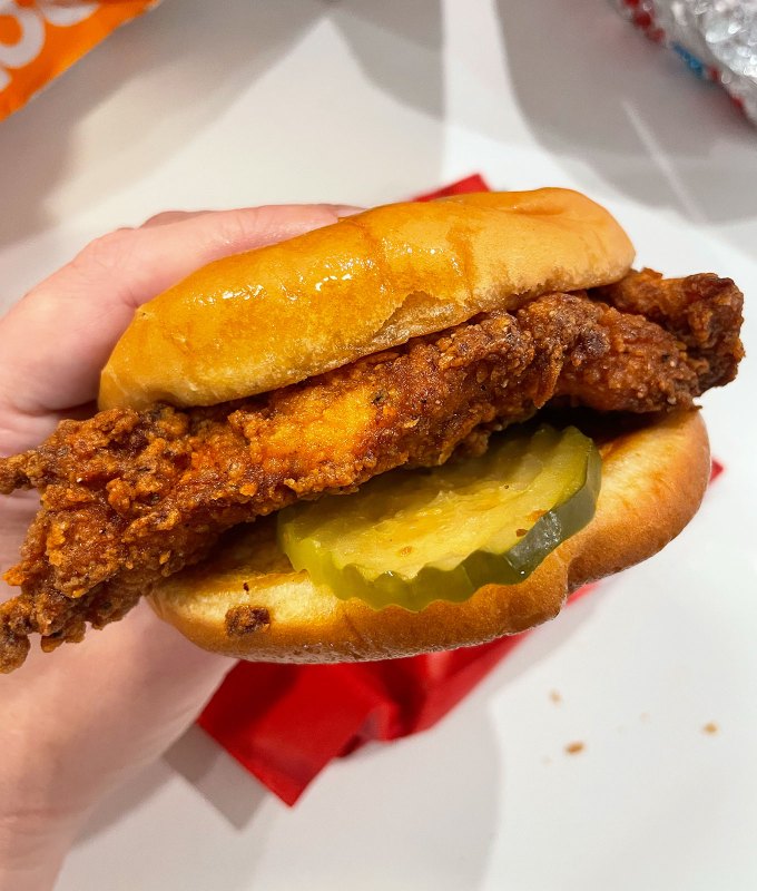 best fast food spicy chicken sandwiches: chick-fil-a spicy chicken sandwich