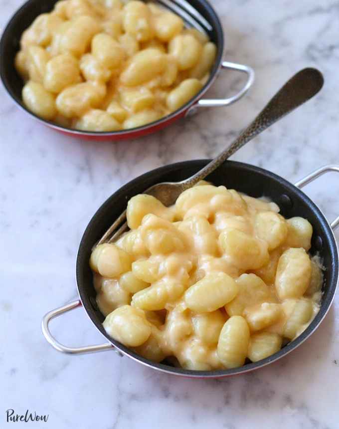 birthday dinner ideas: gnocci mac and cheese