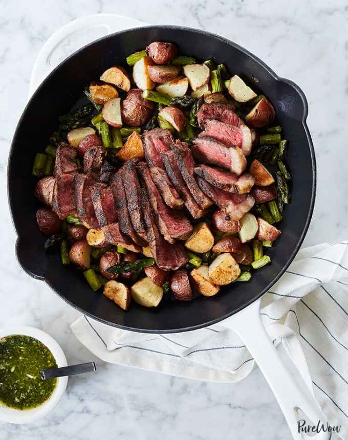 birthday dinner ideas: skillet steak