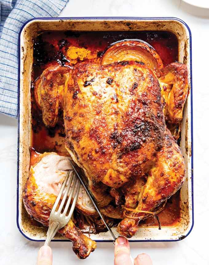 birthday dinner ideas: whol roasted chipotle chicken