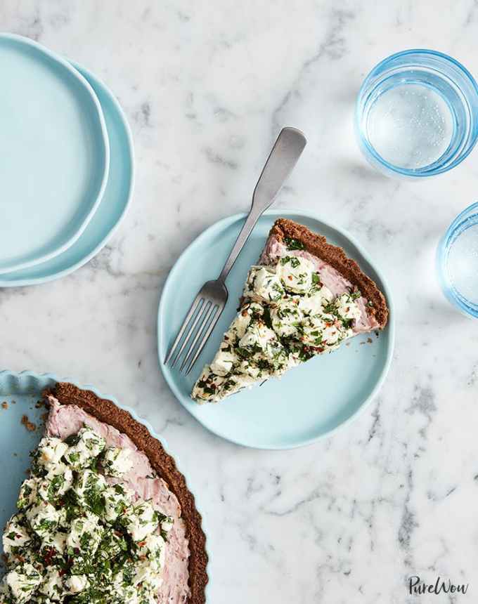 birthday dinner ideas: whole wheat feta tart