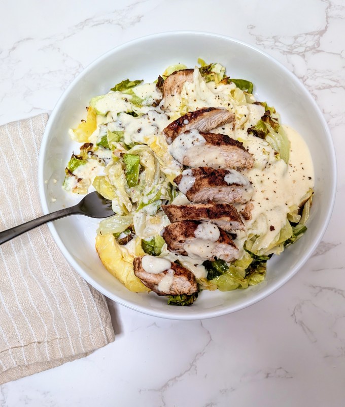 cabbage alfredo ready to eat