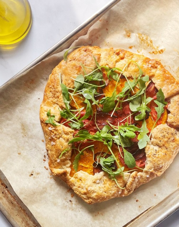 easy dinner party recipes: BLT galette