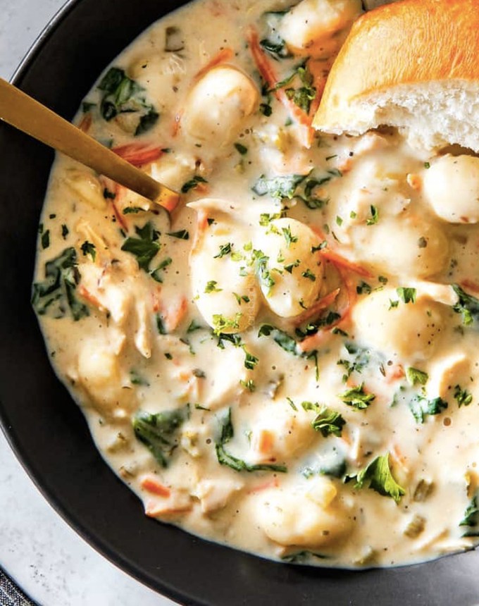 easy gnocchi recipes: creamy chicken gnocchi soup