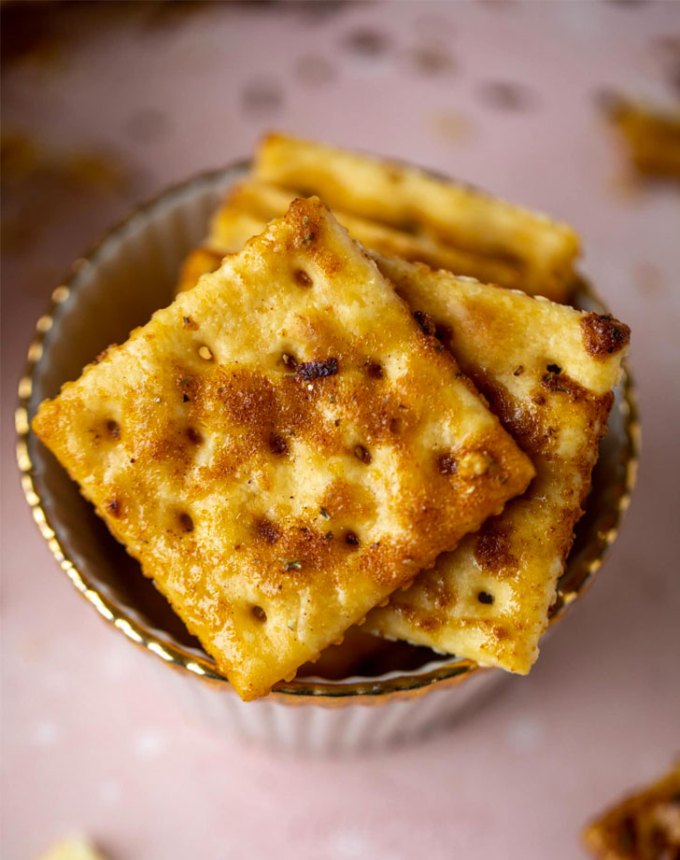 easy snacks to make at home: smoky savory fire crackers