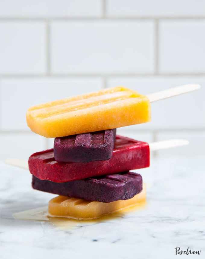 easy snacks to make at home: fresh fruit ice pops
