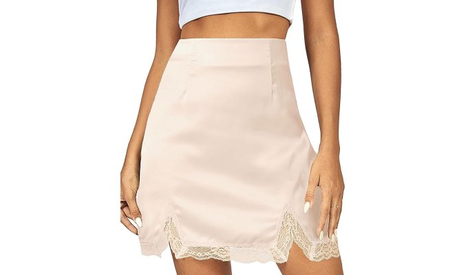 lace slip skirt
