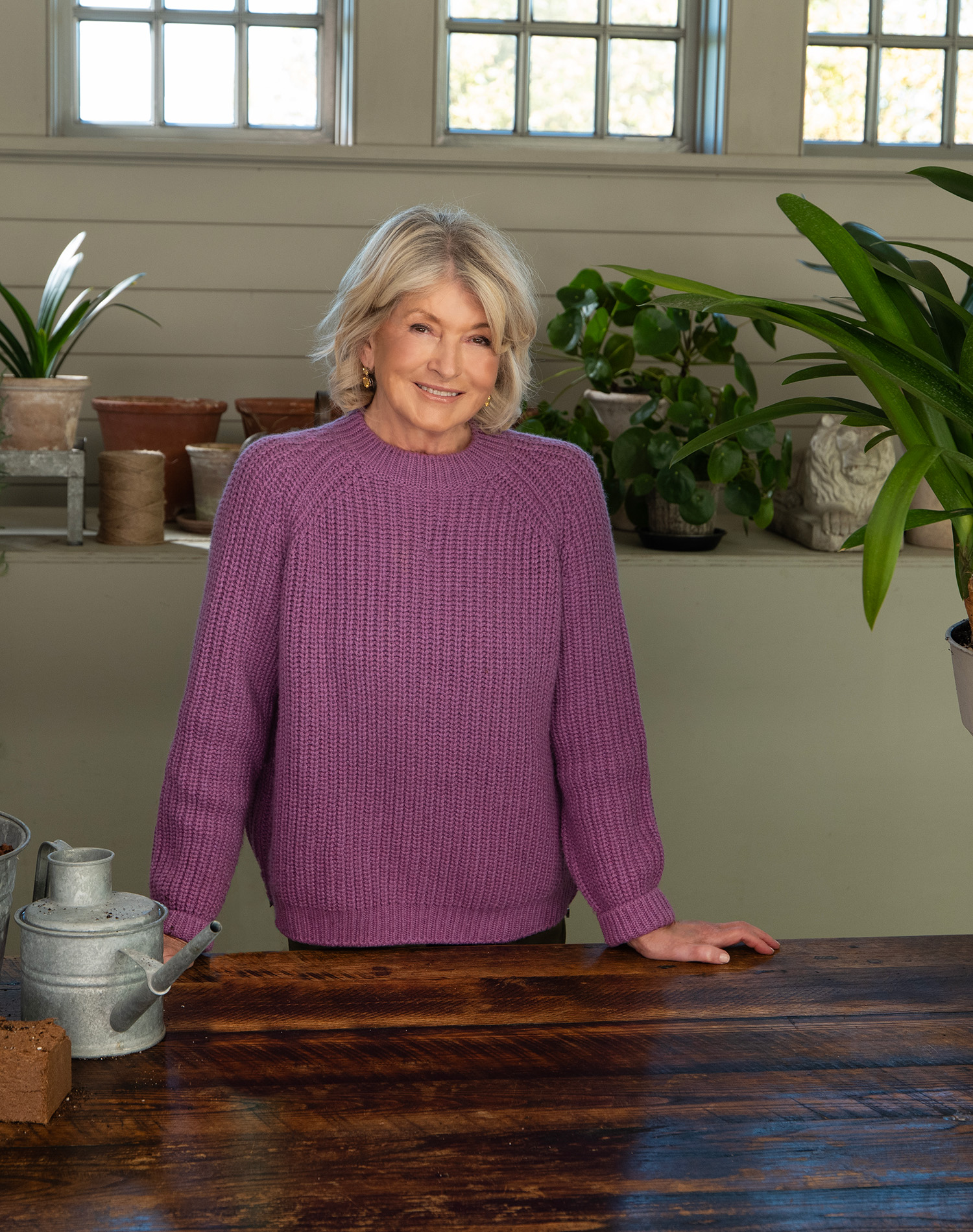 martha-stewart-anti-aging-secret-stewart-at-potting-table