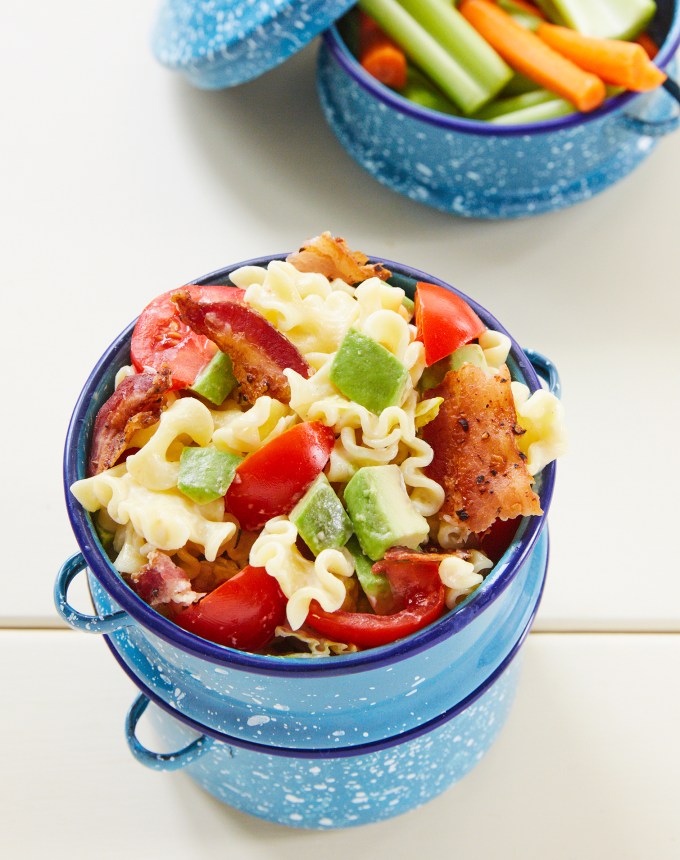 month of back-to-school lunches: BLT pasta salad