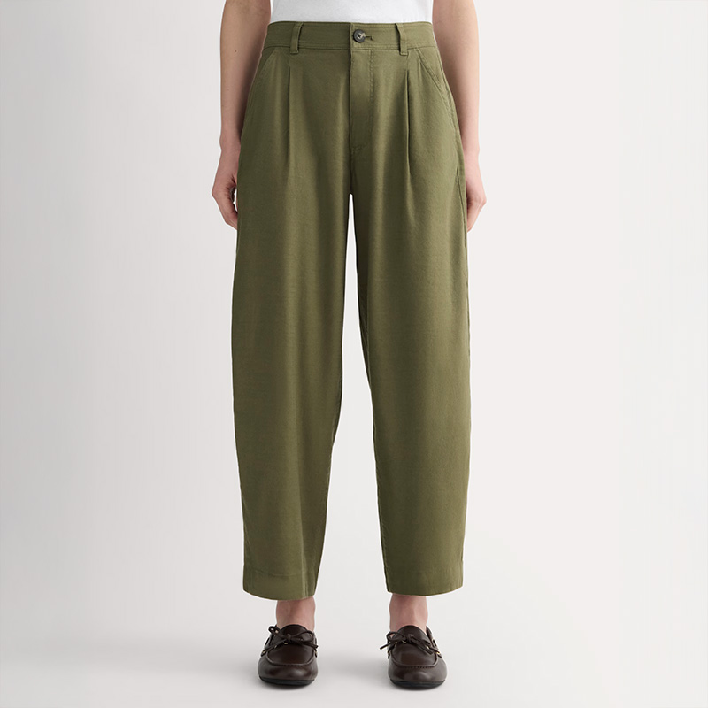 most comfortable pants everlane stretch linen