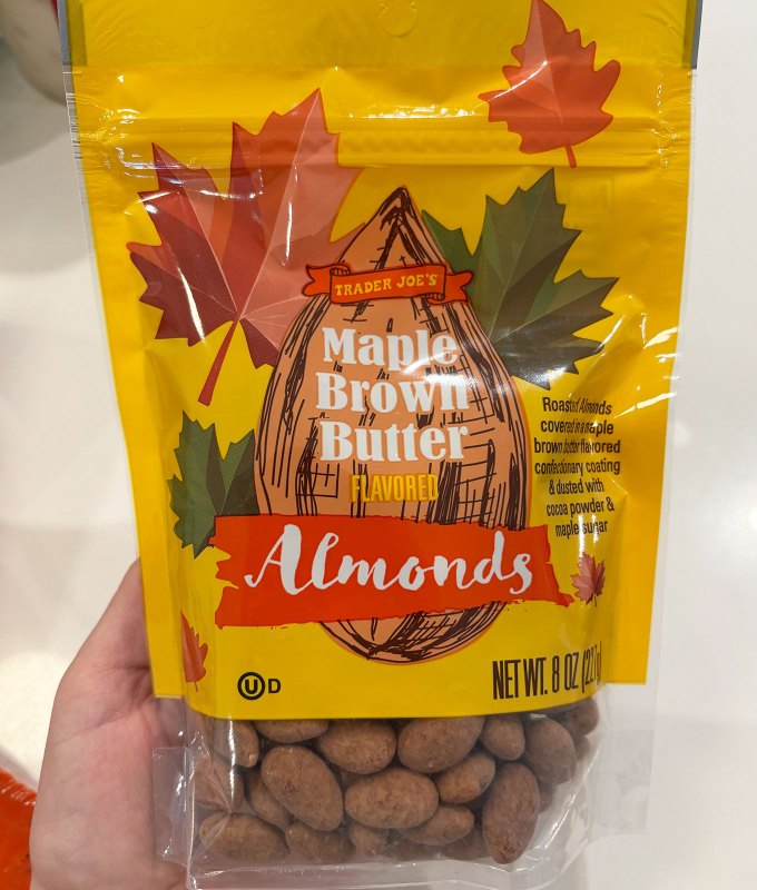 new trader joe's items reviewed september 2025: maple brown butter almonds
