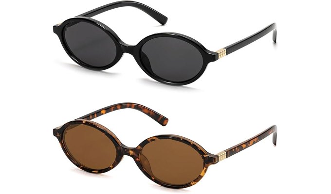 oval sunglasses two pack
