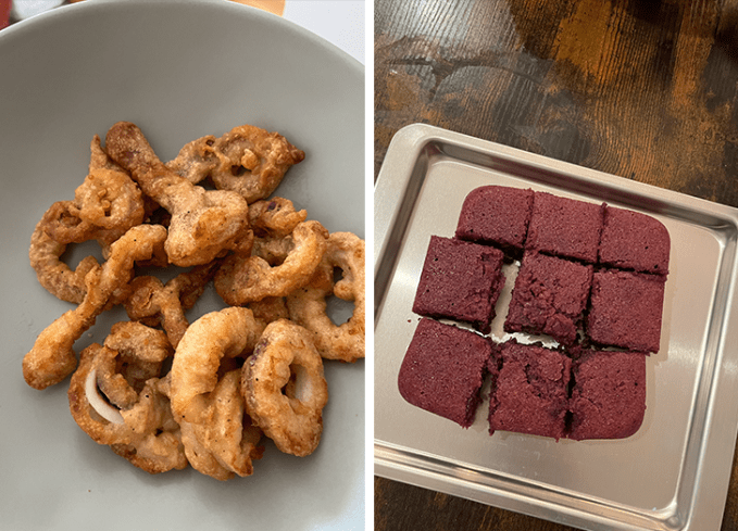 instant pot toaster oven review: calamari and blondies