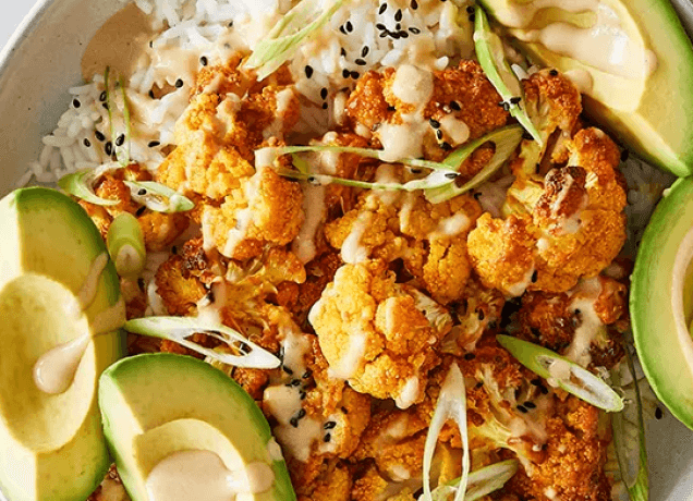 roast cauliflower bowls