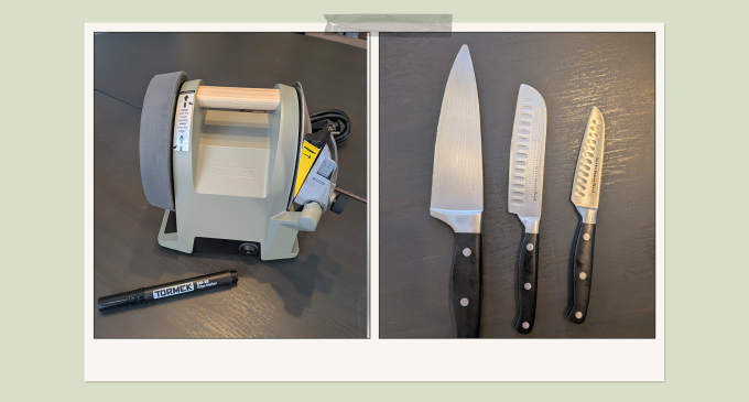 tormek and knives to sharpen