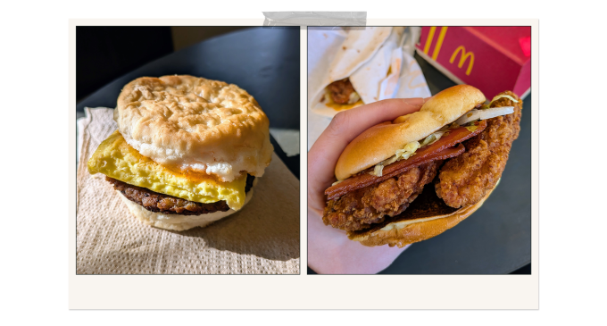 mcdonald's hot honey sandwiches